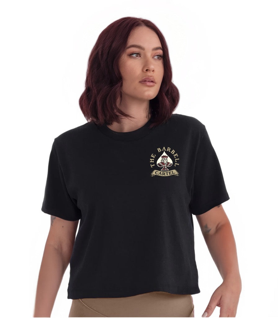 Pocket Ace Heavyweight Boxy Tee - Black