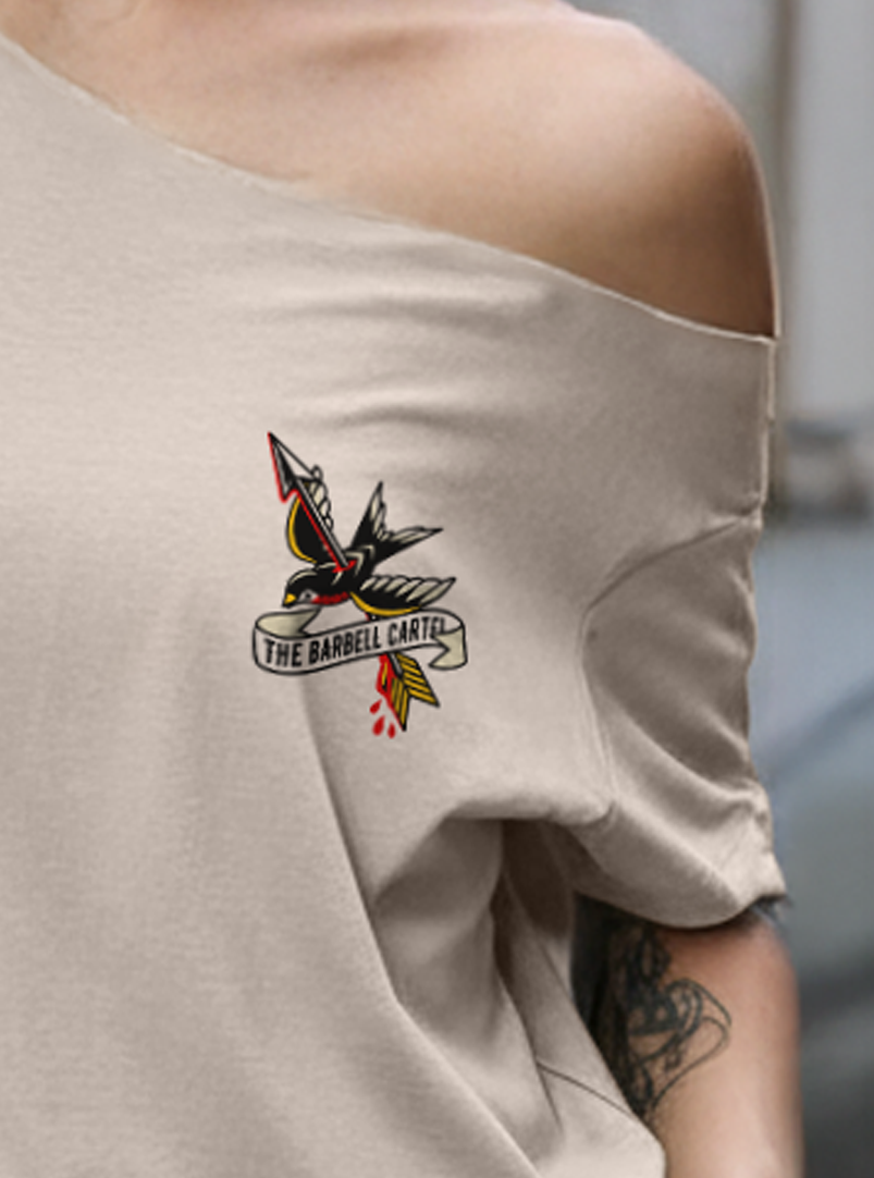 American Traditional Street Cut T-Shirt - Sand