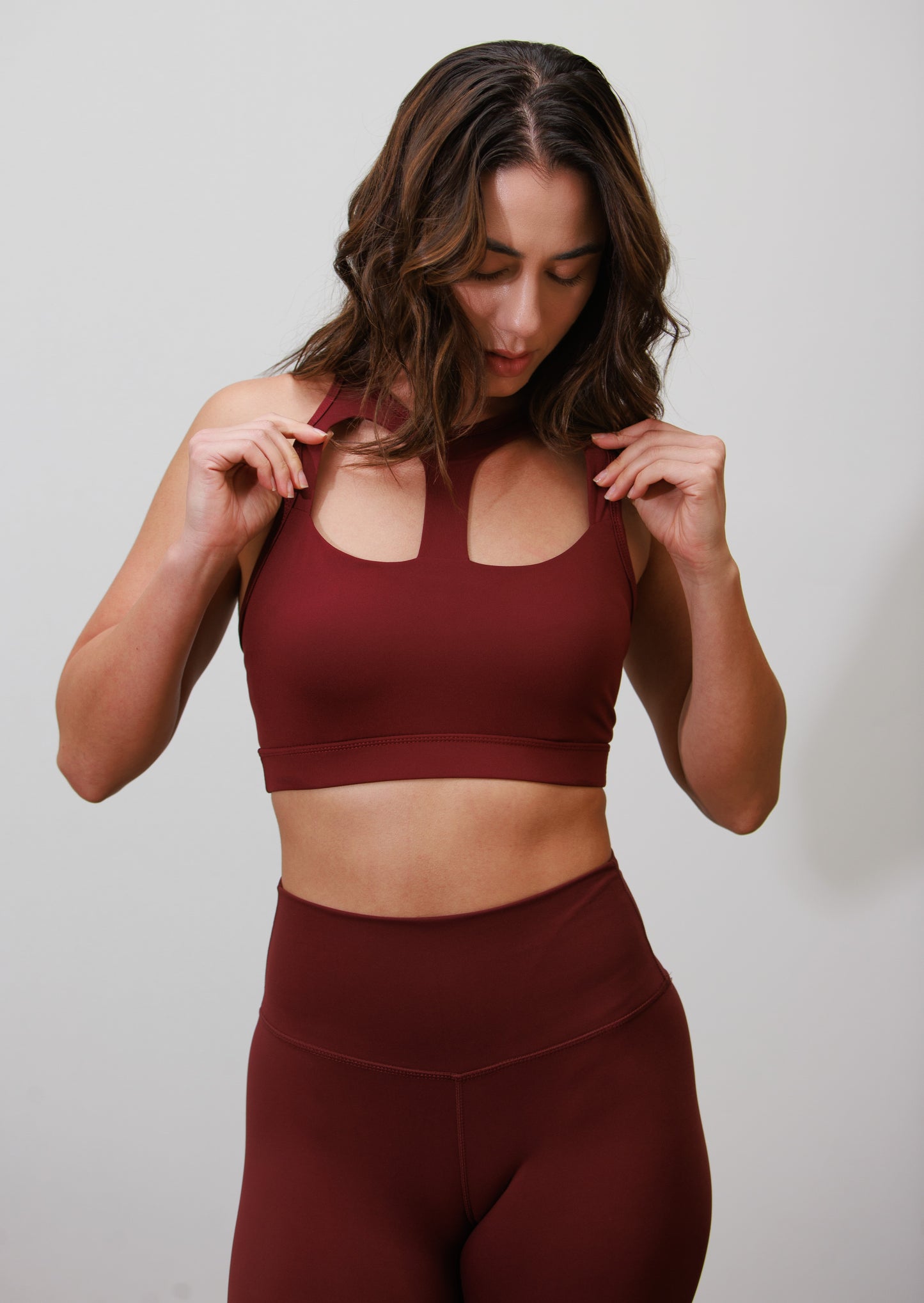 Matrix Sports Bra - Crimson