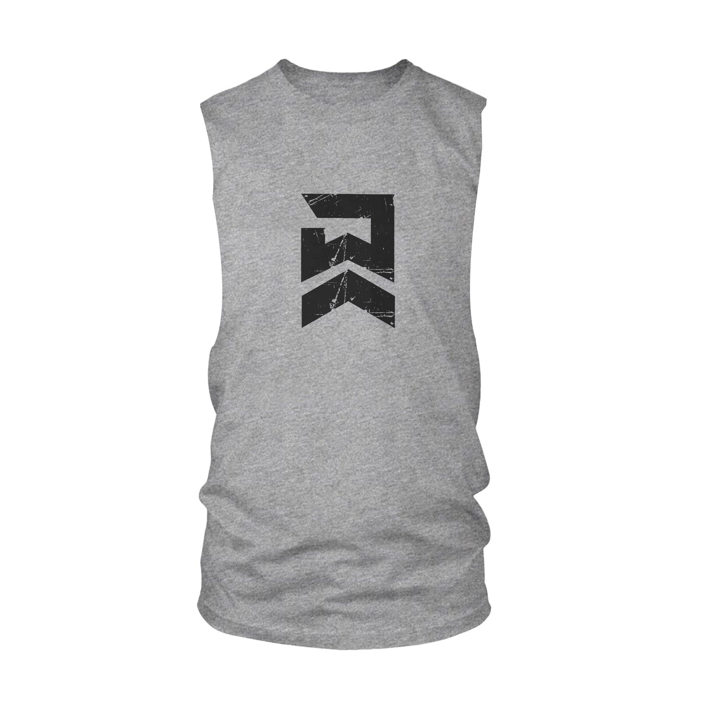 Badge of Honor Cut-Off Tank - Grey