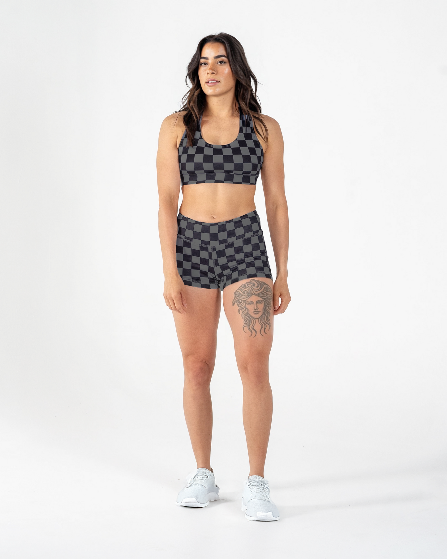 Comp Short 2.5" - Checker Black & Gray