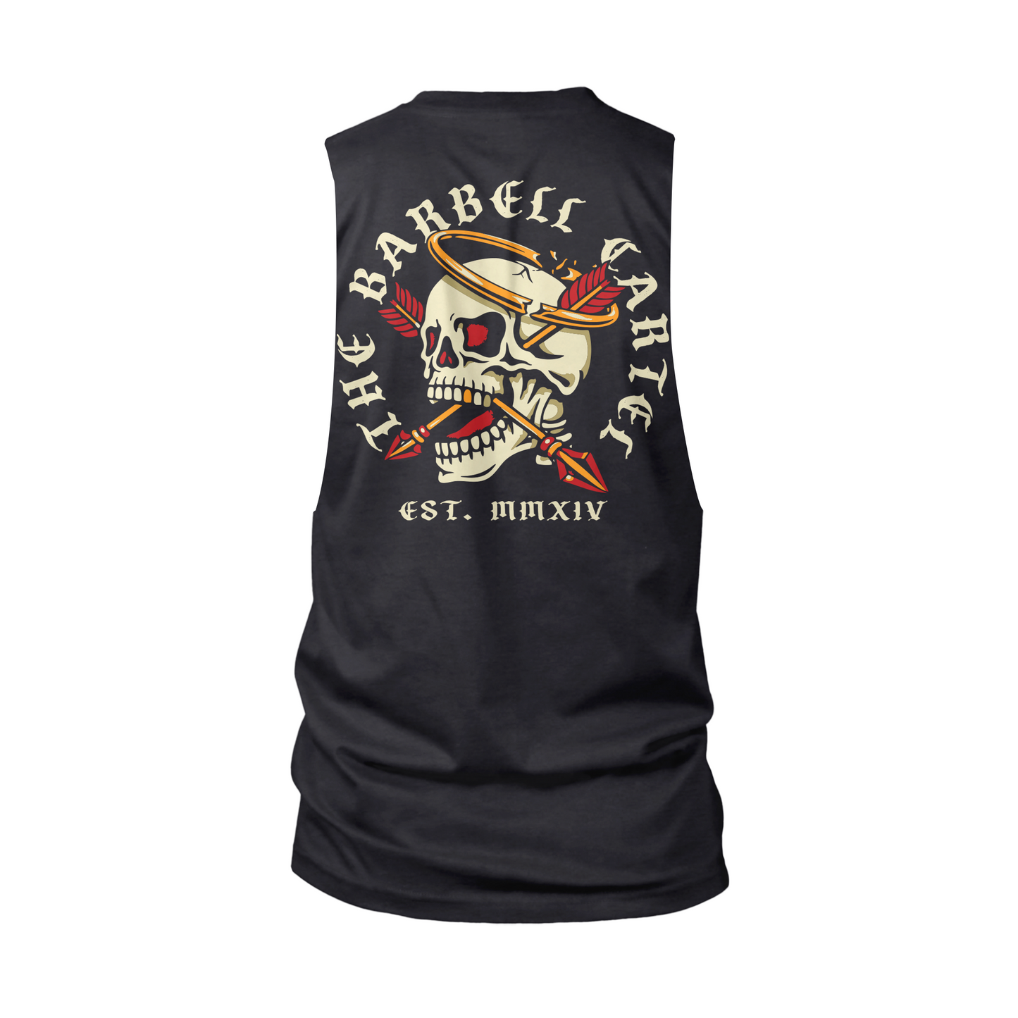 Halo Cut-Off Tank - Black