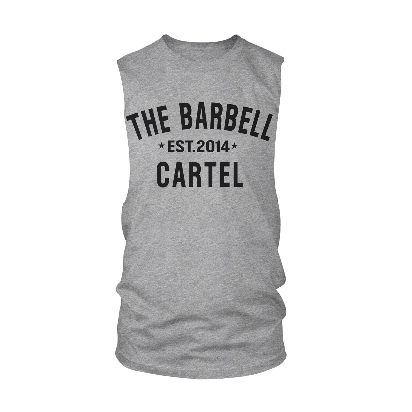 Classic Logo Cut-Off Tank- Dark Heather Gray