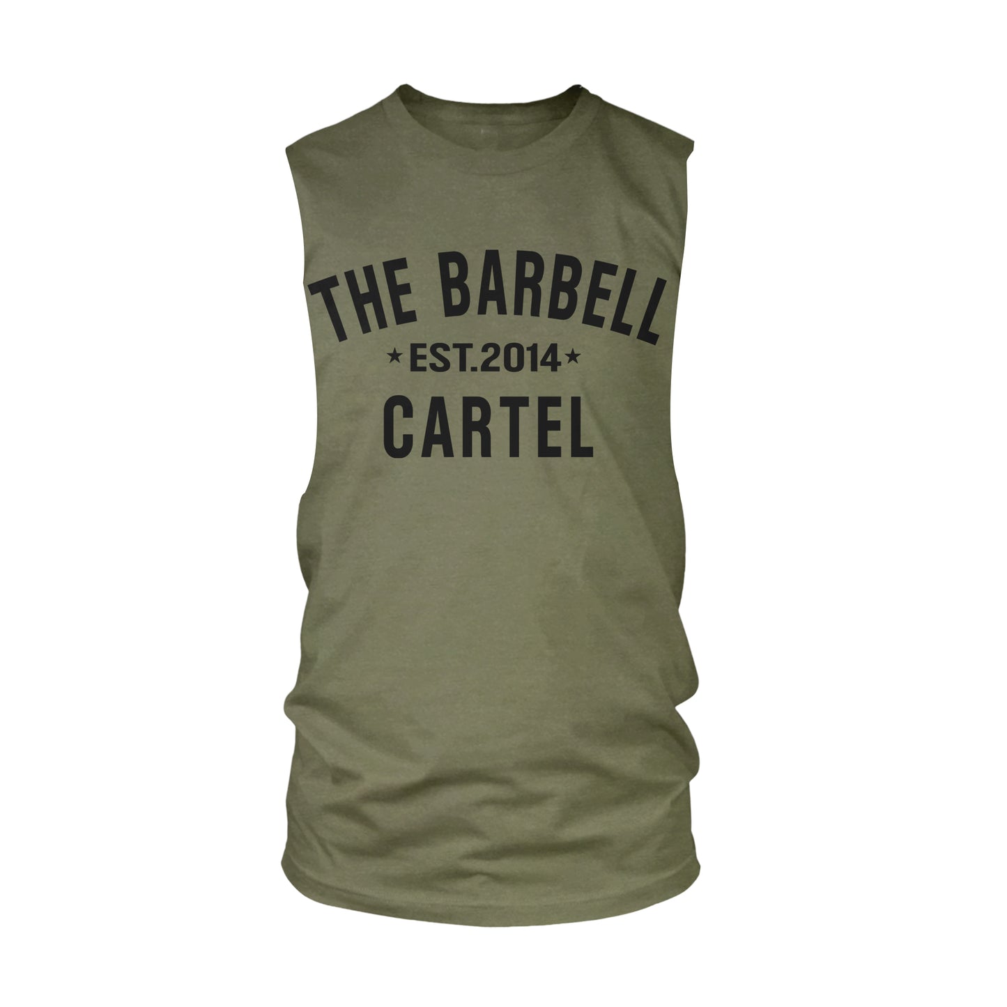 Classic Logo Cut-Off Tank - Military Green