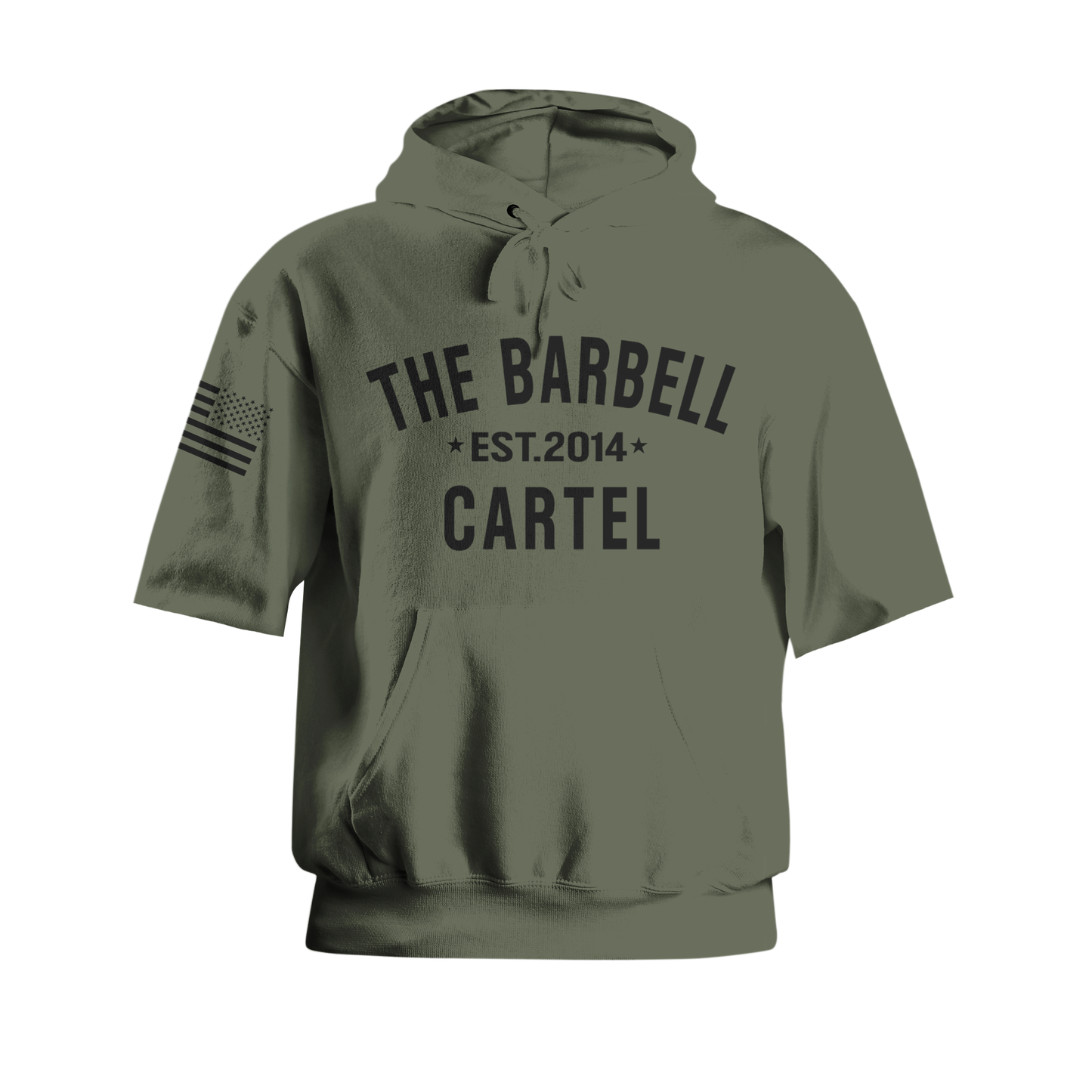 Classic Logo Pump Cut Hoodie - Fern Green