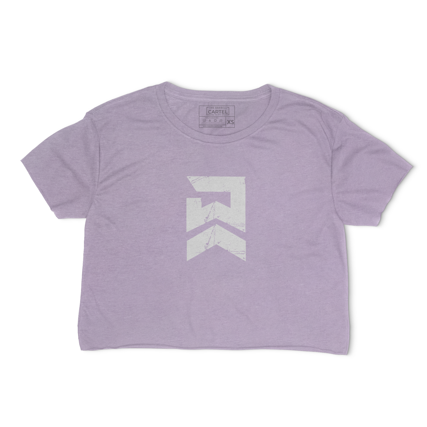 Badge of Honor Crop T-Shirt - Lavender