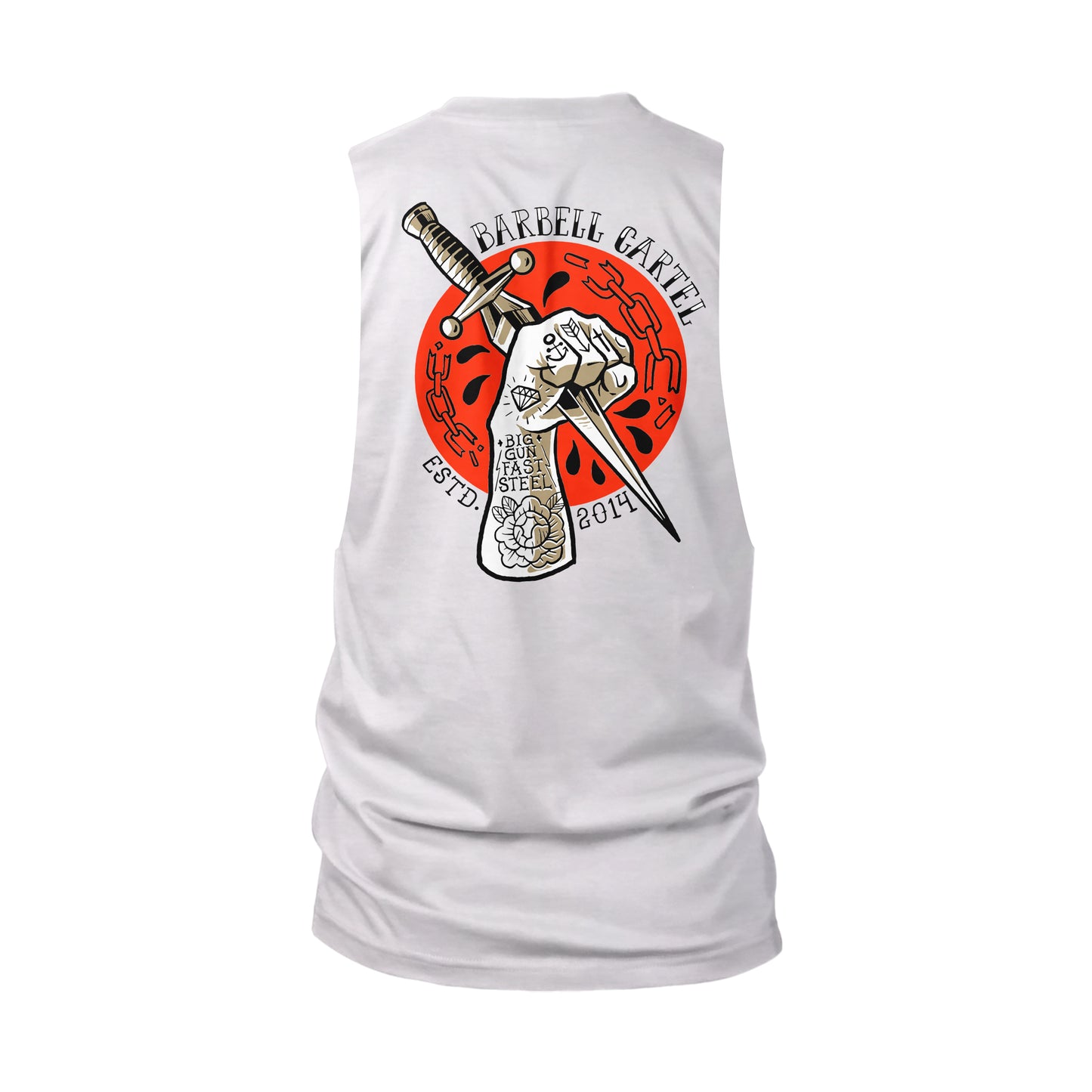 Dagger Cut-Off Tank - White
