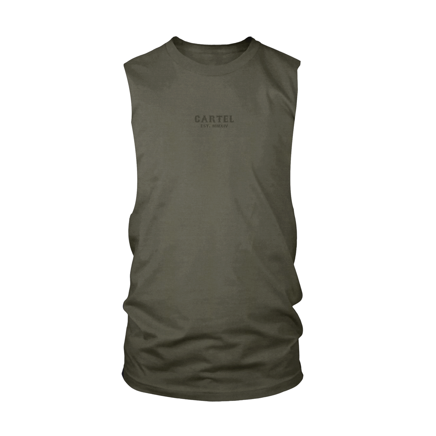 Deadlifted Cut-Off Tank - Weathered Army