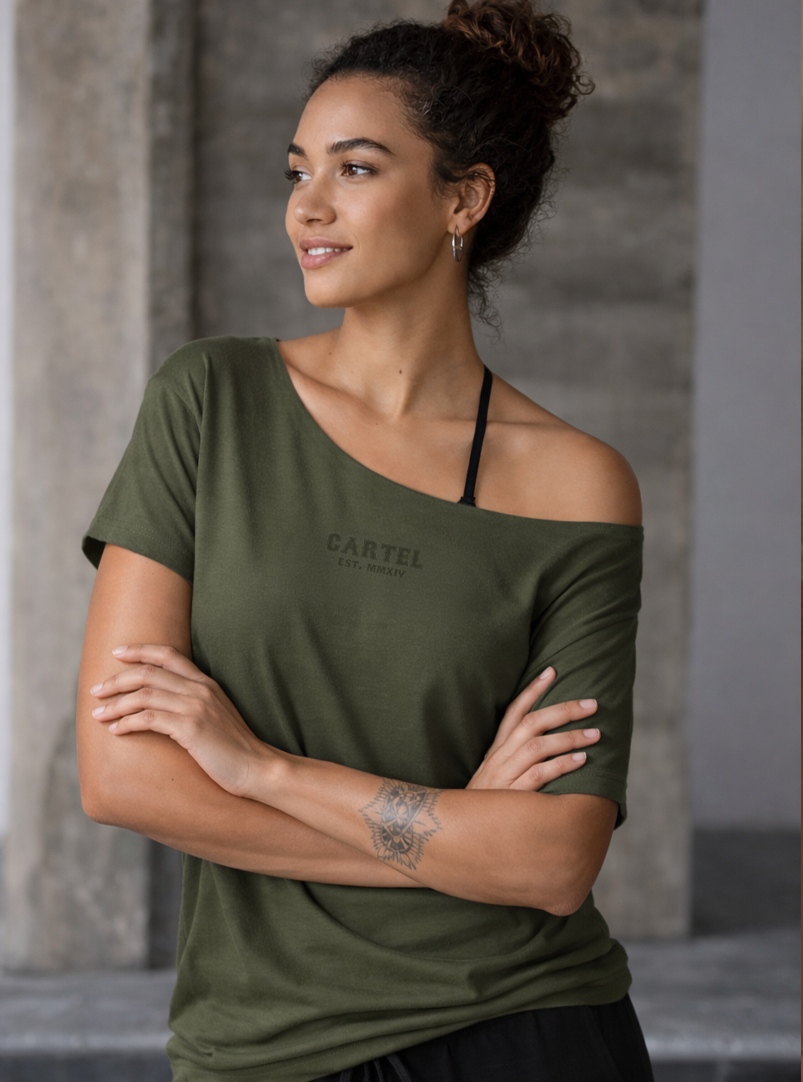 Deadlifted Street Cut T-Shirt - Weathered Army