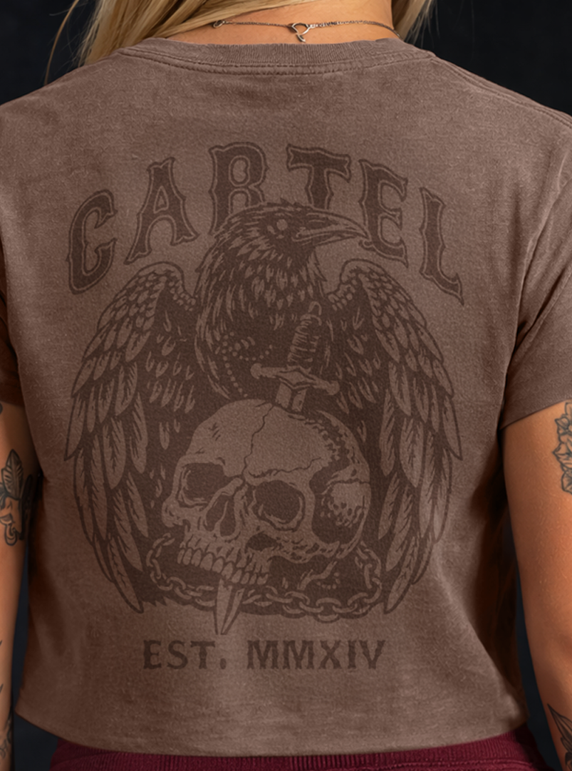 Fly or Die Hand Cut Crop - Faded Clay