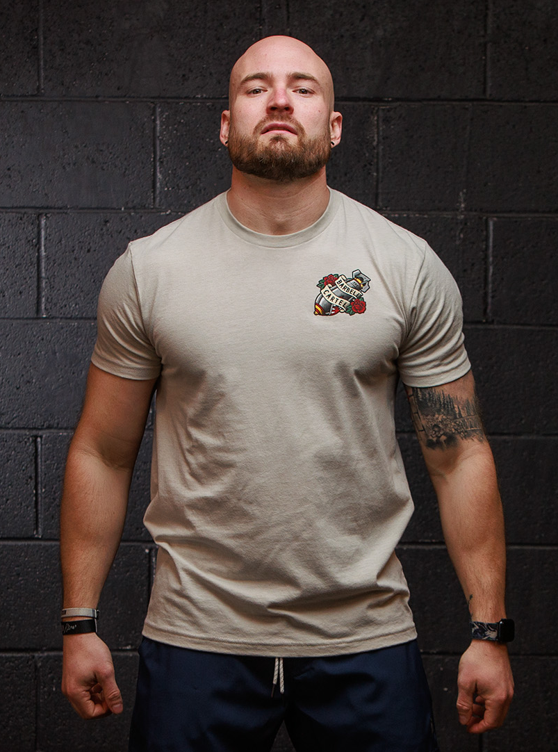 Bomber Girl T-Shirt - Sand