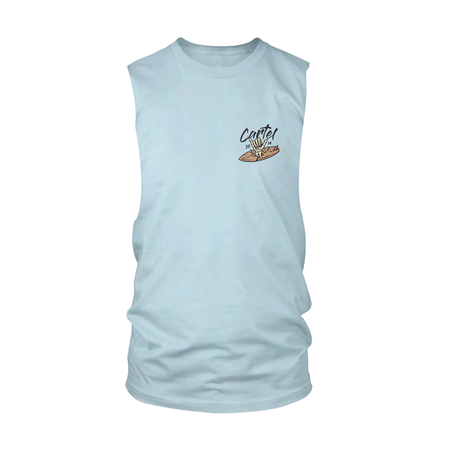 Hang Ten Cut-Off Tank - Ice Blue