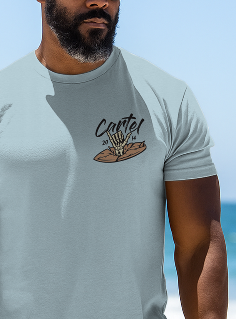 Hang Ten T-Shirt - Ice Blue