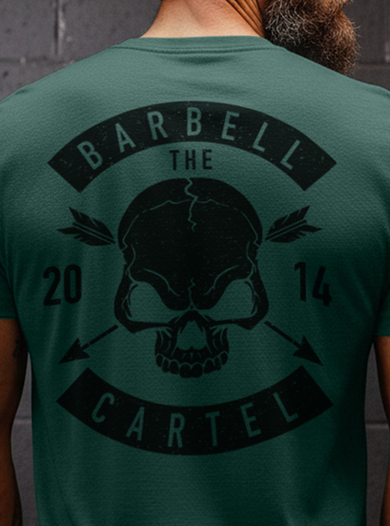 Skull & Arrow T-Shirt - Heather Forest Green (Limited Edition)