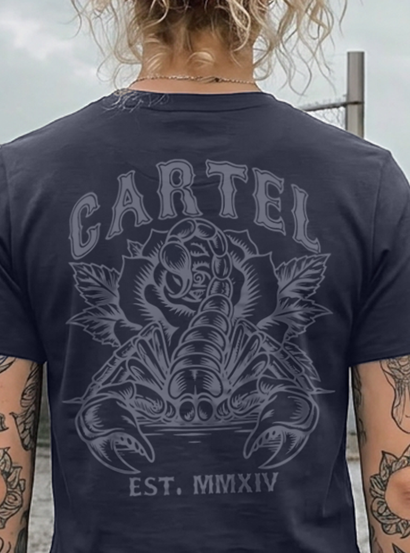Death Grip Hand Cut Crop - Midnight