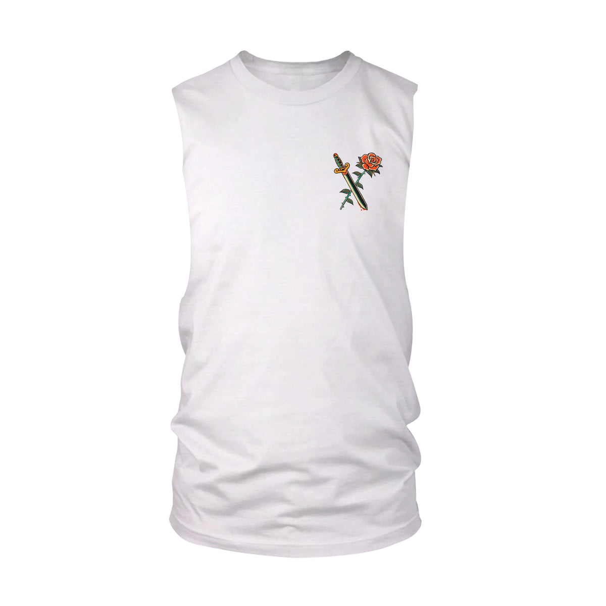 Pirates Cut-Off Tank - White