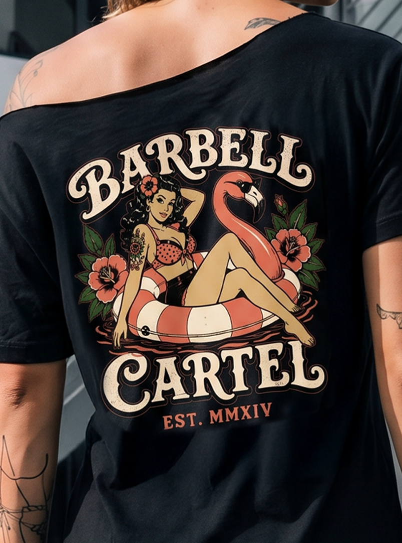 Poolside Paradise Street Cut T-Shirt - Black