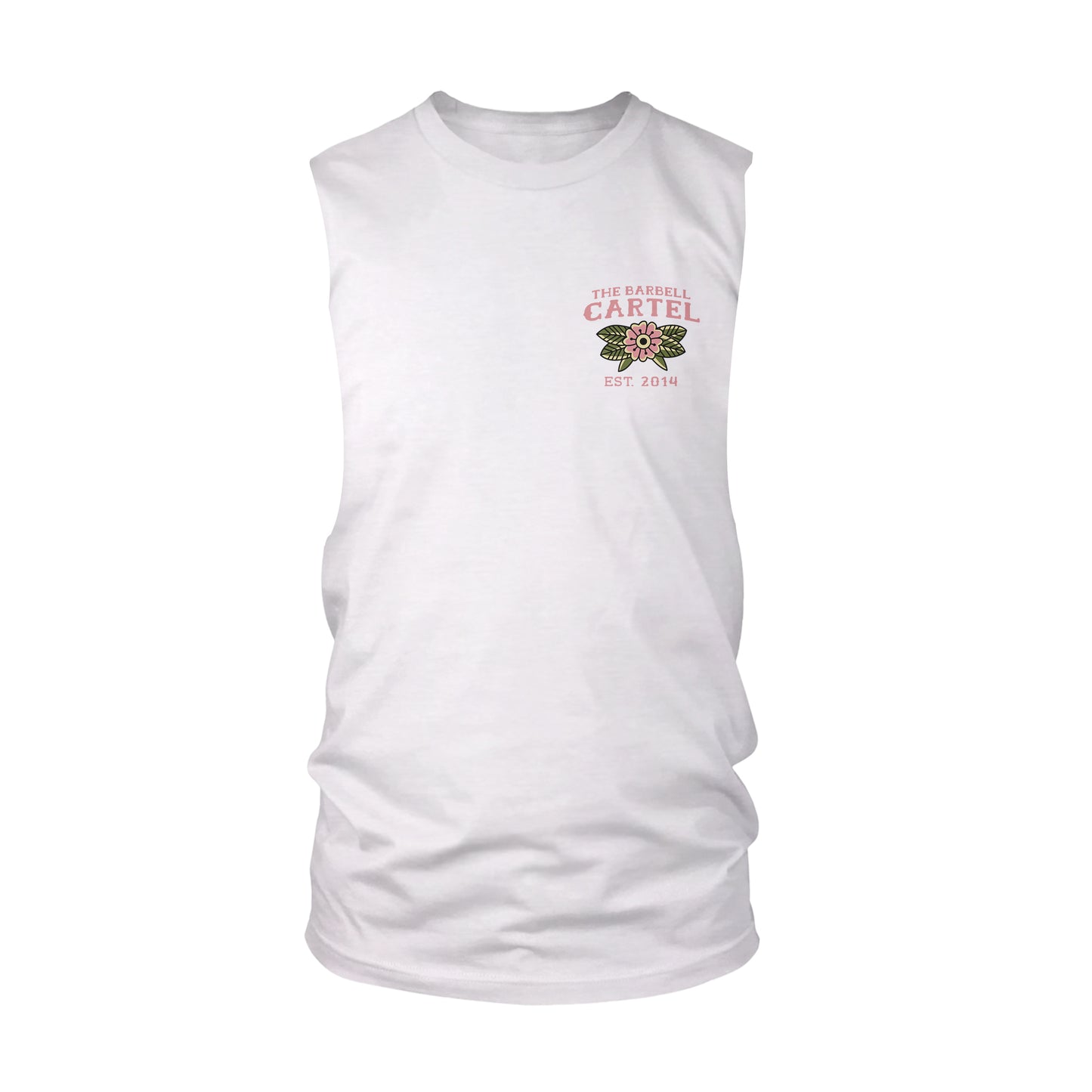 Raven Cut-Off Tank - White