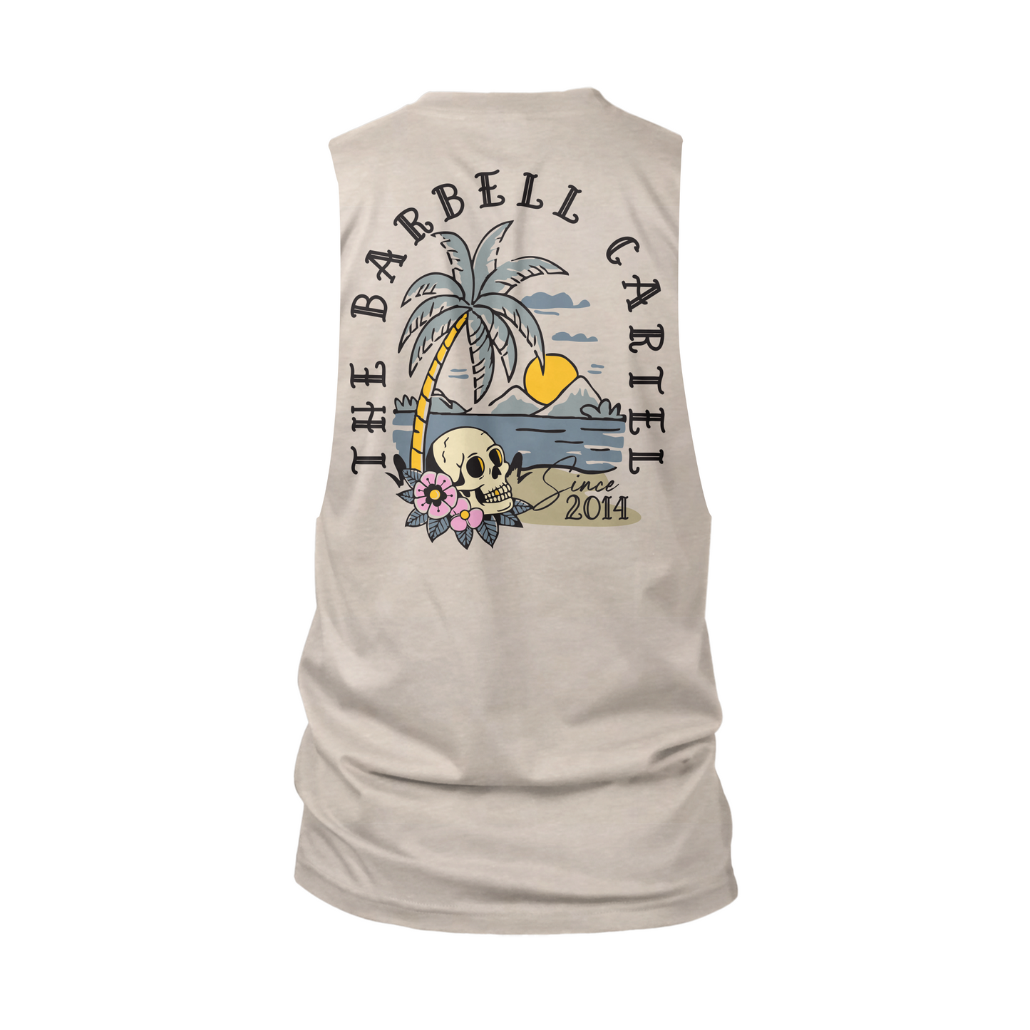 Dead Set Paradise Cut-Off Tank - Sand