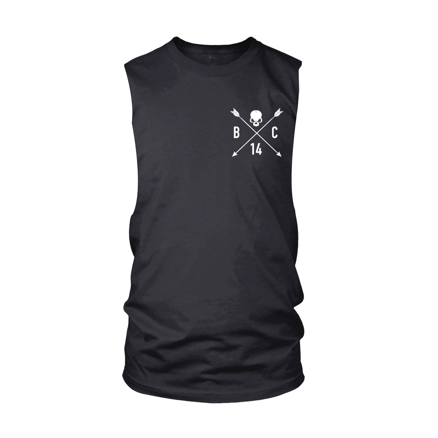 Skull & Arrow Cut-Off Tank - Black