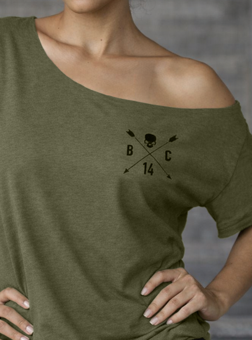 Skull & Arrow Street Cut T-Shirt - Military