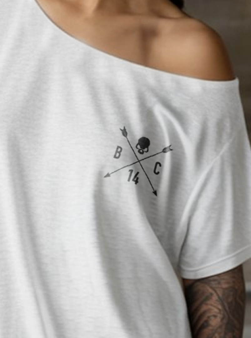 Skull & Arrow Street Cut T-Shirt - White