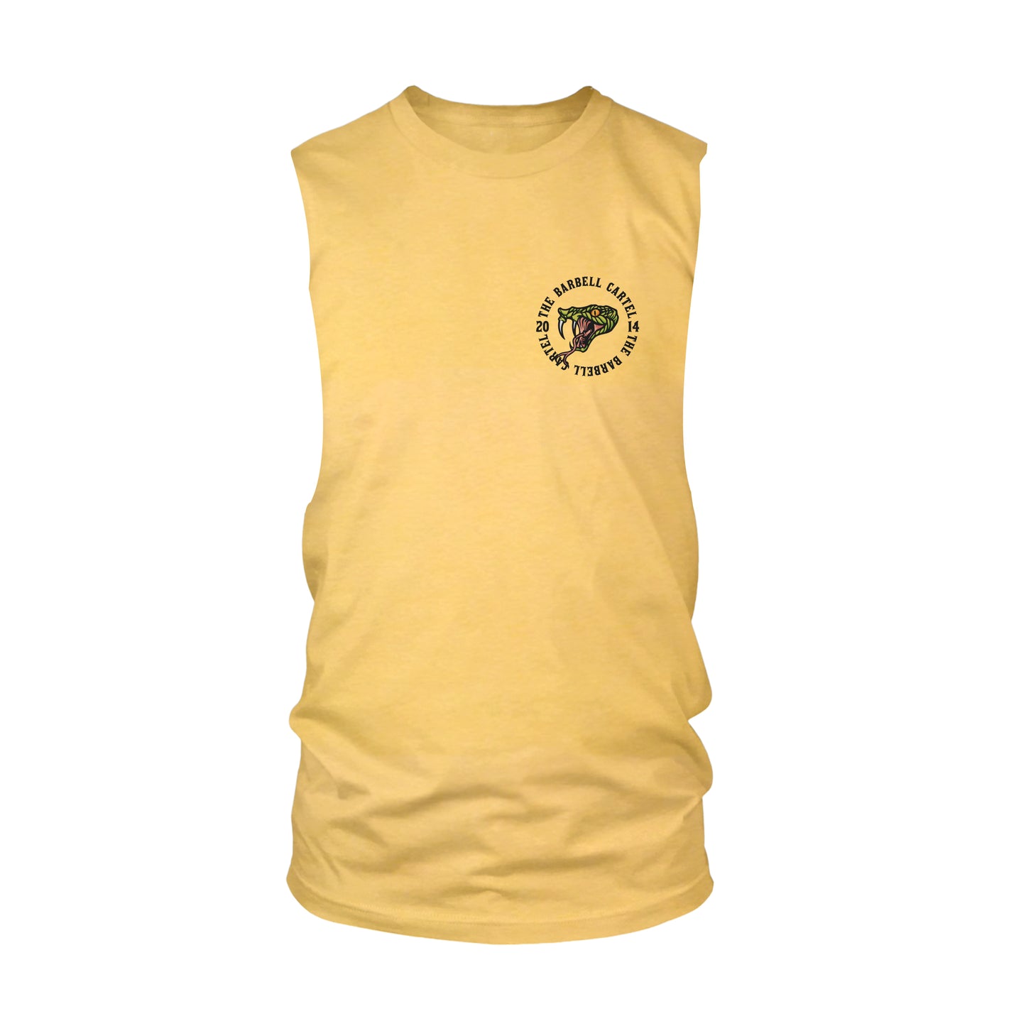 Snake Eyes Cut-Off Tank - Banana