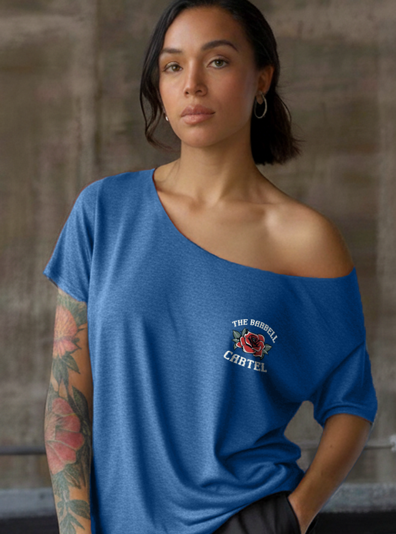 Split Skull Street Cut T-Shirt - Cool Heather Blue