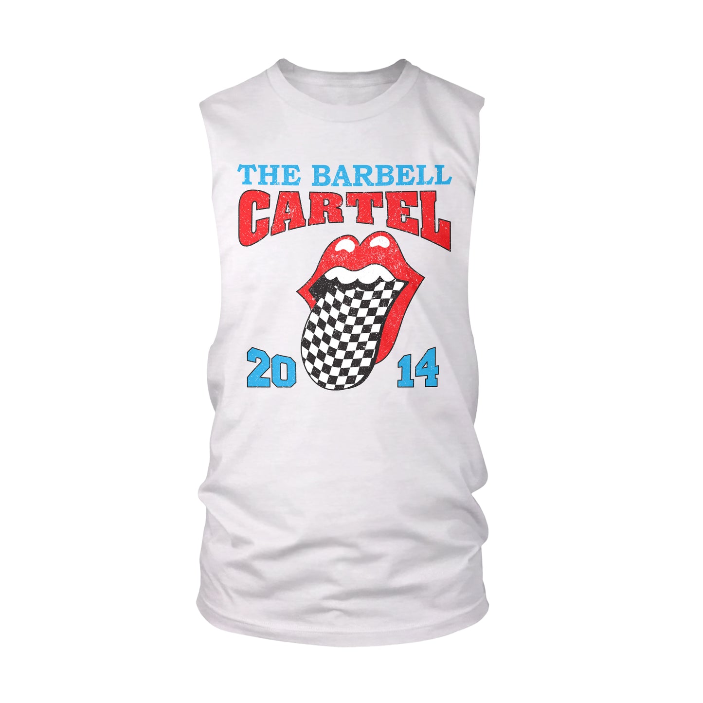 Stones Cut-Off Tank - White