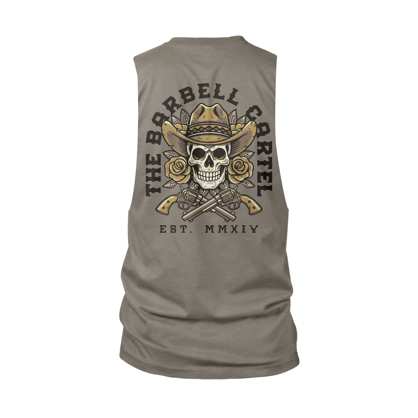 Outlaw Cut-Off Tank - Warm Grey