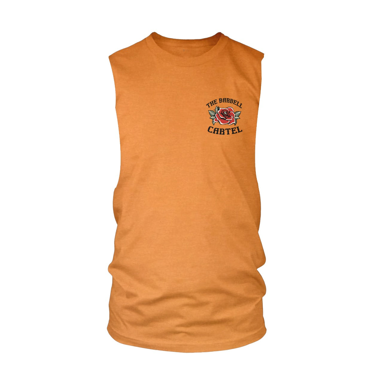 Split Skull Cut-Off Tank - Hunter Orange