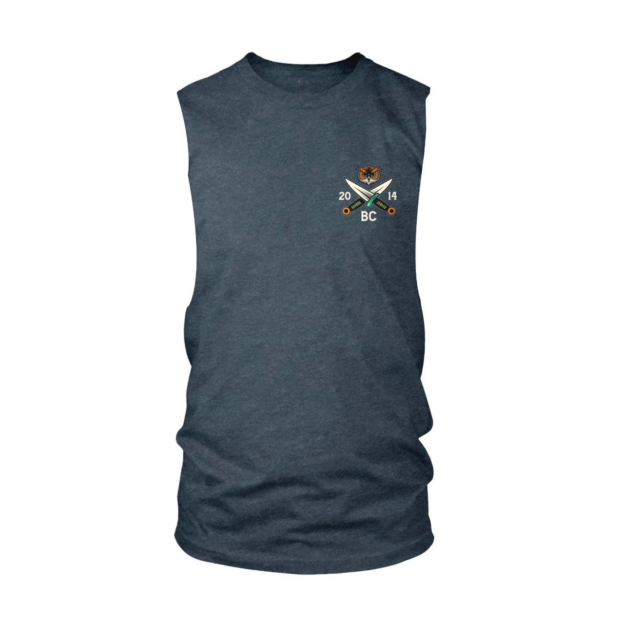 Steel Talons Cut-Off Tank - Heather Navy