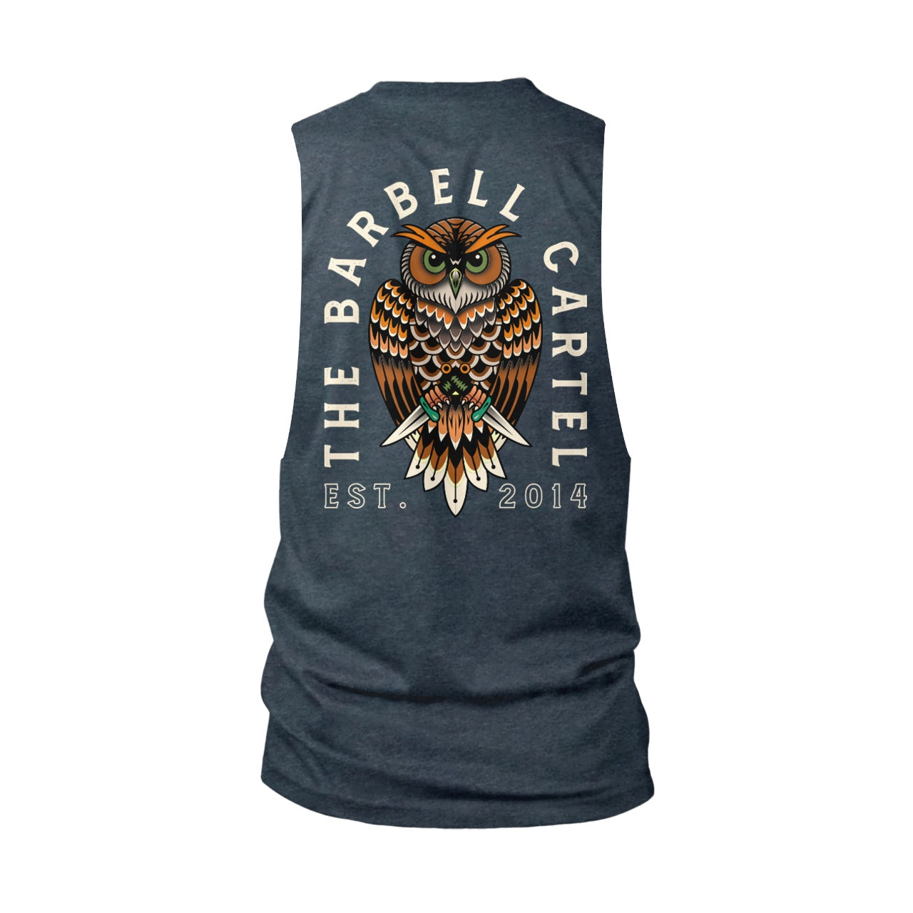 Steel Talons Cut-Off Tank - Heather Navy