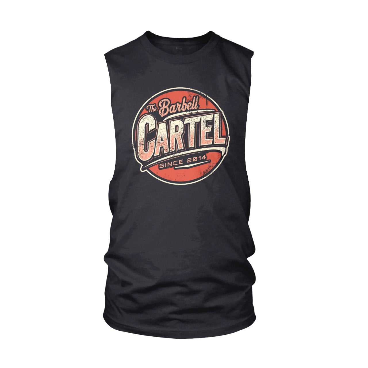 Retro Logo Cut-Off Tank - Black