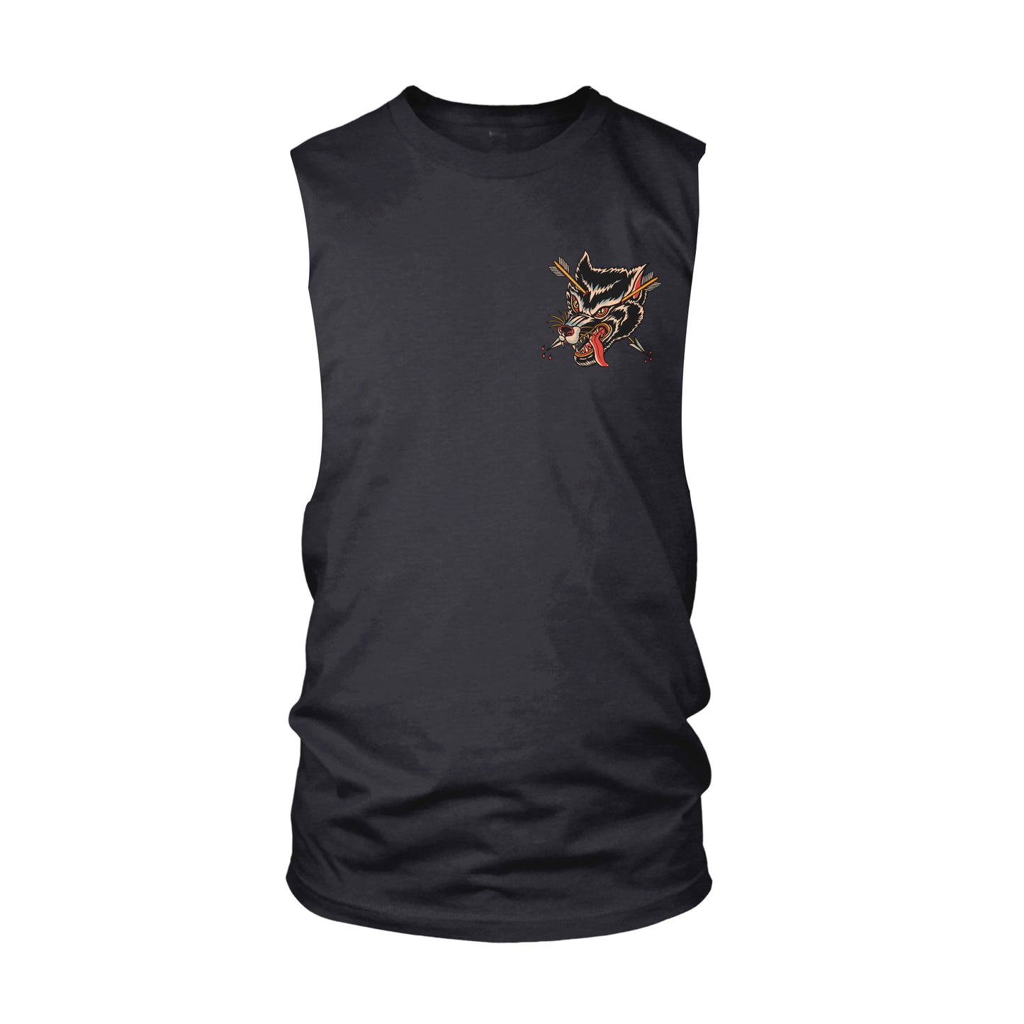 Wolves Tank Cut-Off - Black