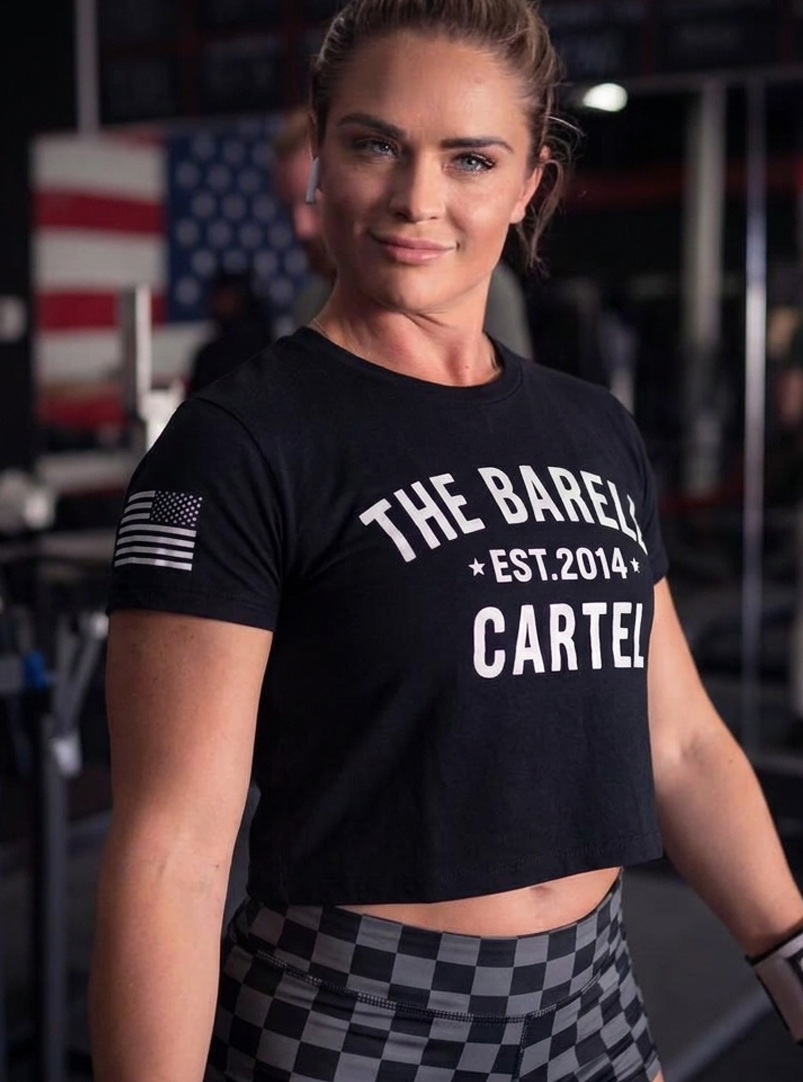 Classic Logo Crop T-Shirt - Black / White