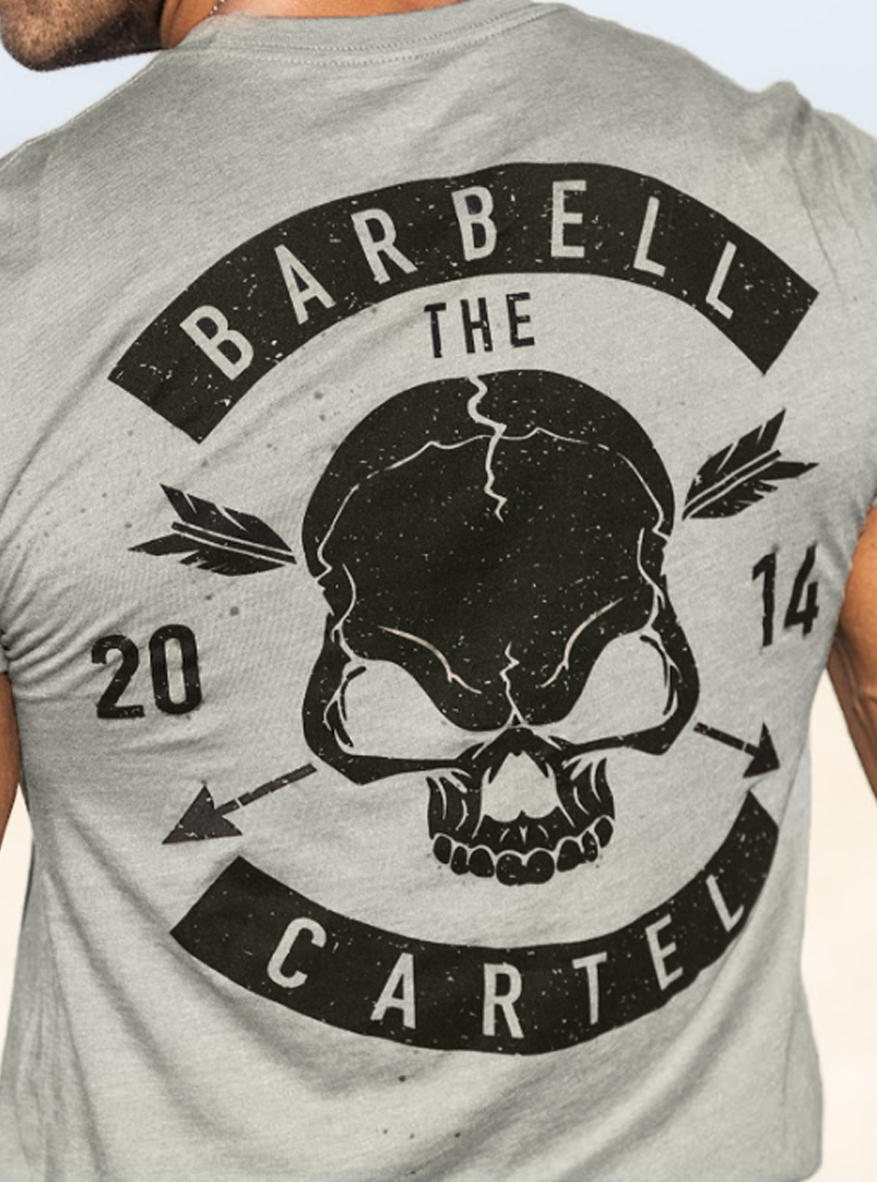 Skull & Arrow T-Shirt - Stone Grey