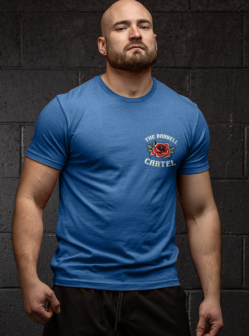 Split Skull T-Shirt - Cool Heather Blue