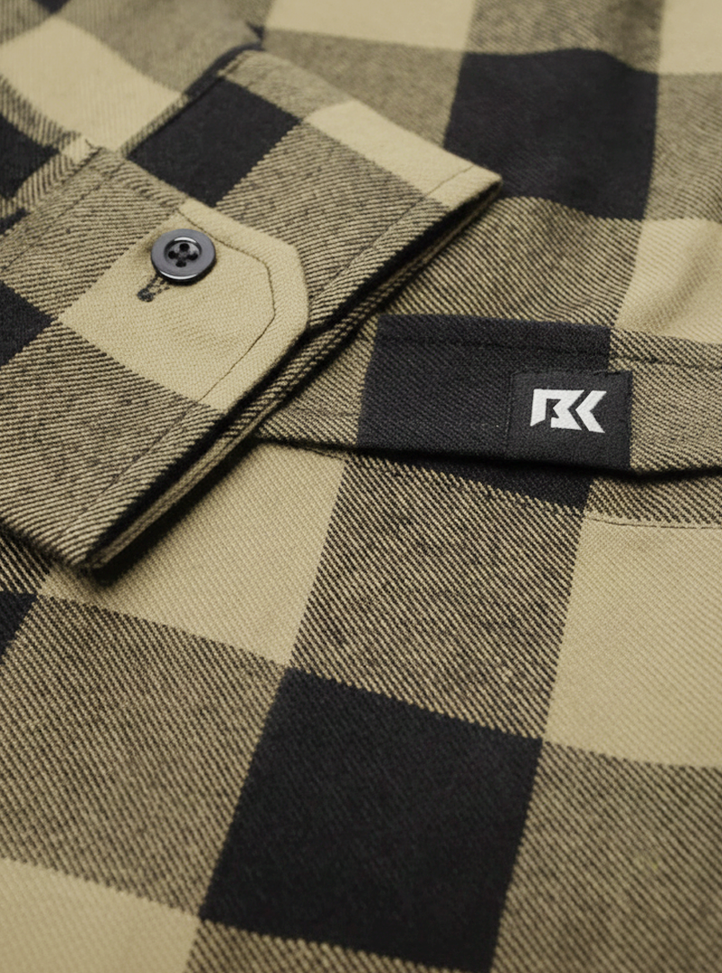 Men's Forester Flannel - Olive/Black Buffalo Plaid