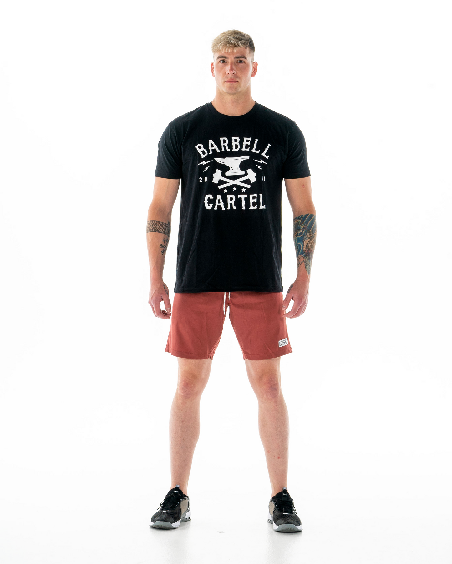 Freestyle Short 9" - Solid Barn Red