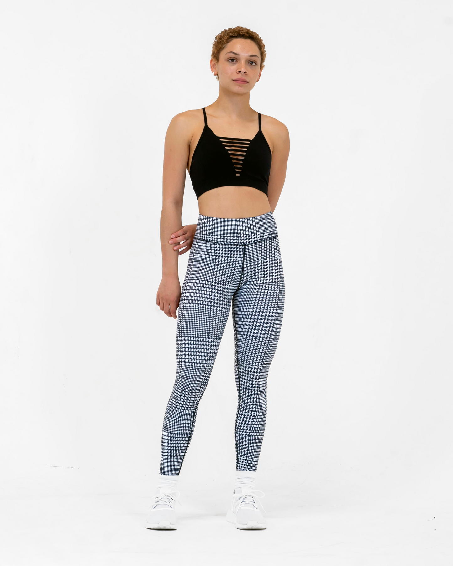 Sport Legging - Houndstooth Black