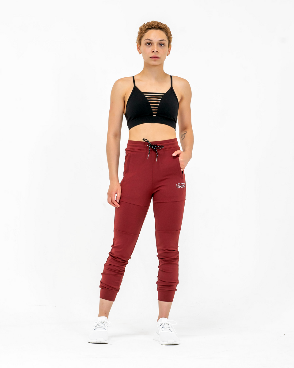 Women's Reflex Jogger - Solid Crimson– The Barbell Cartel