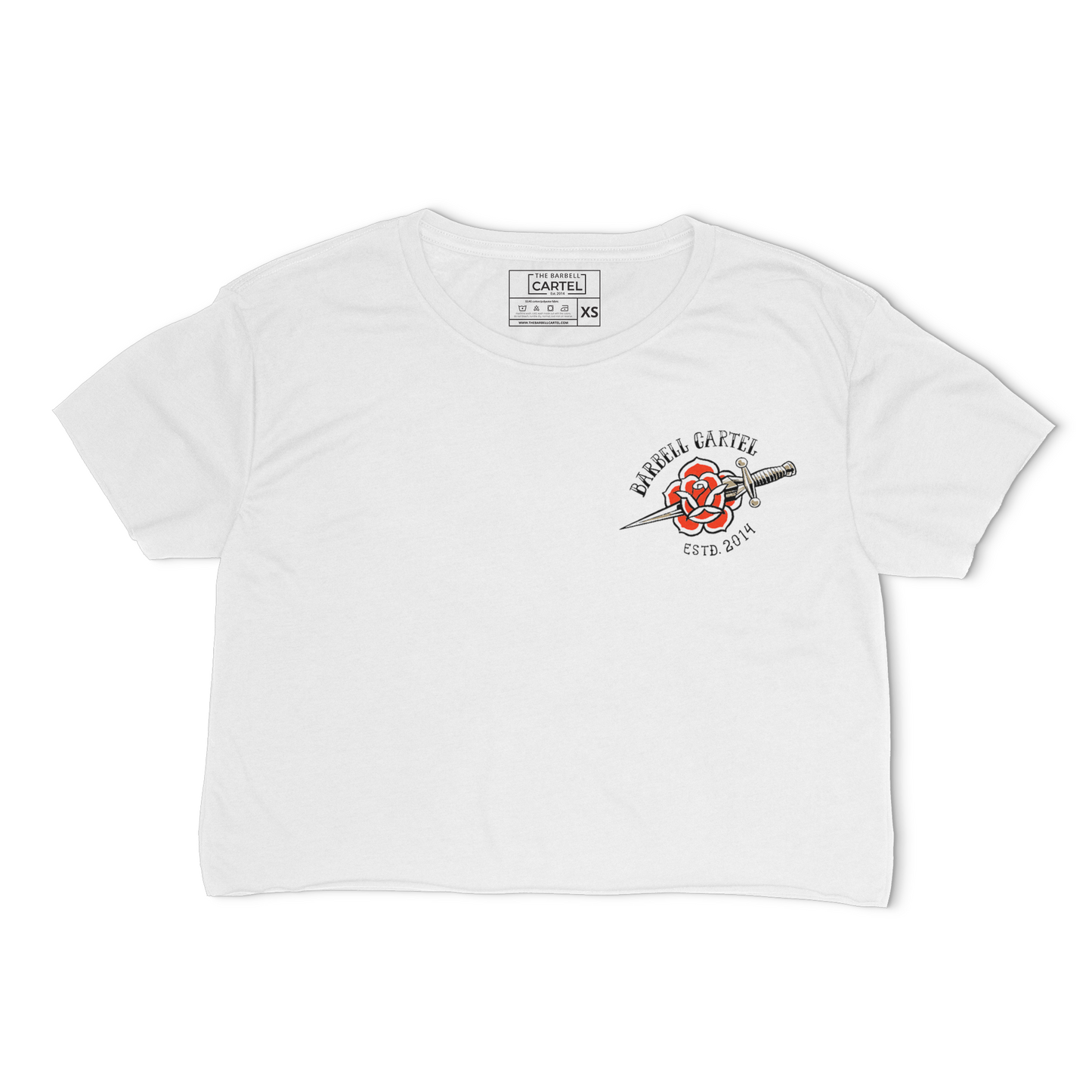 Dagger Crop T-Shirt - White