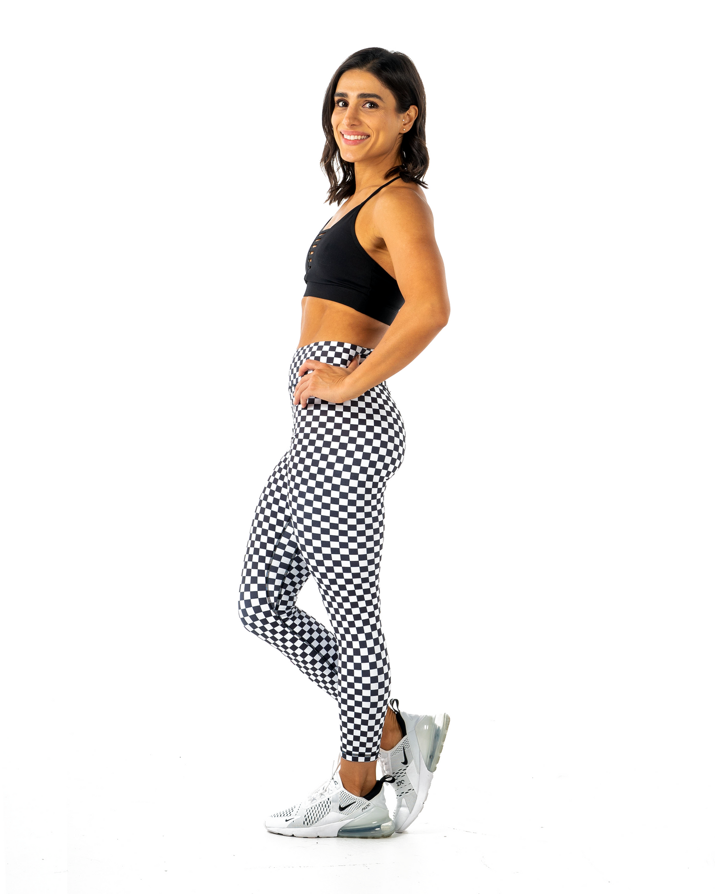 Sport Legging - Checker Black