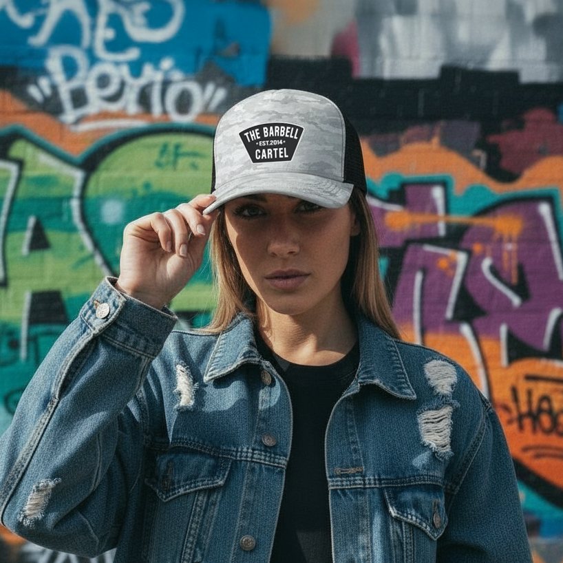 Classic Logo Snap Back / Regular Brim - White Camo