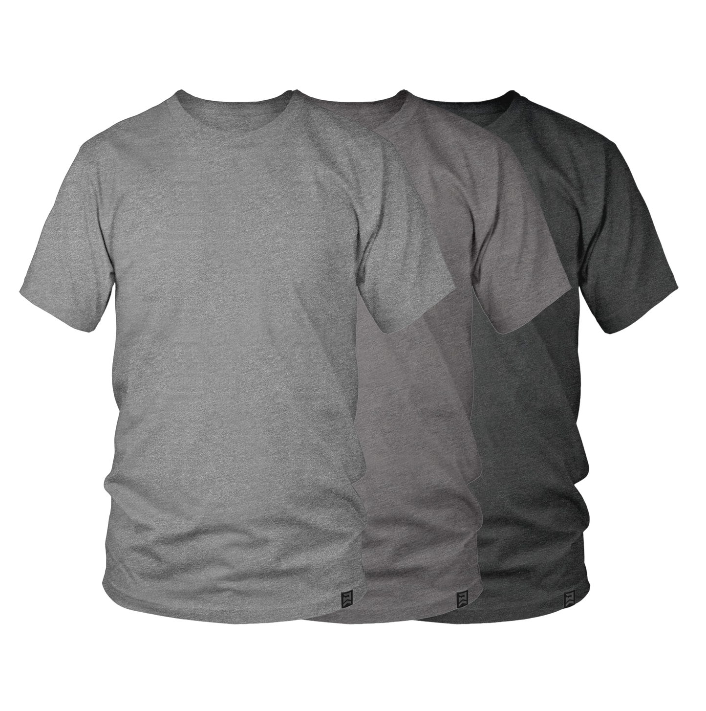 Foundation T-Shirt - 3 Pack (Shades of Gray)