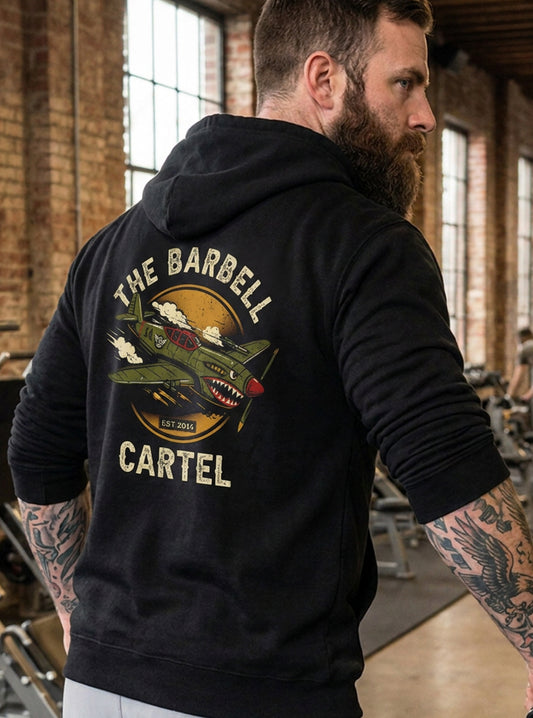 Aces 2.0 Hoodie - Black - back view on model
