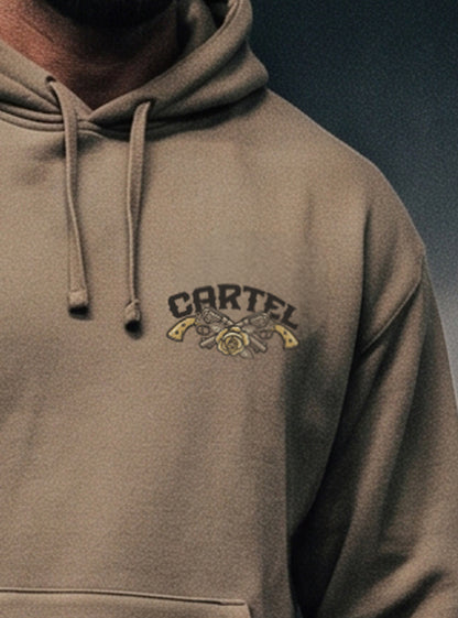 Outlaw Hoodie - Safari - front view on model