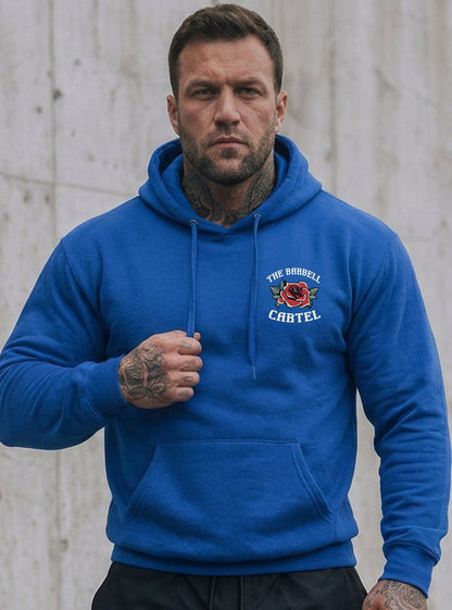 Split Skull Hoodie - Electric Blue (Limited Edition) - front view on model
