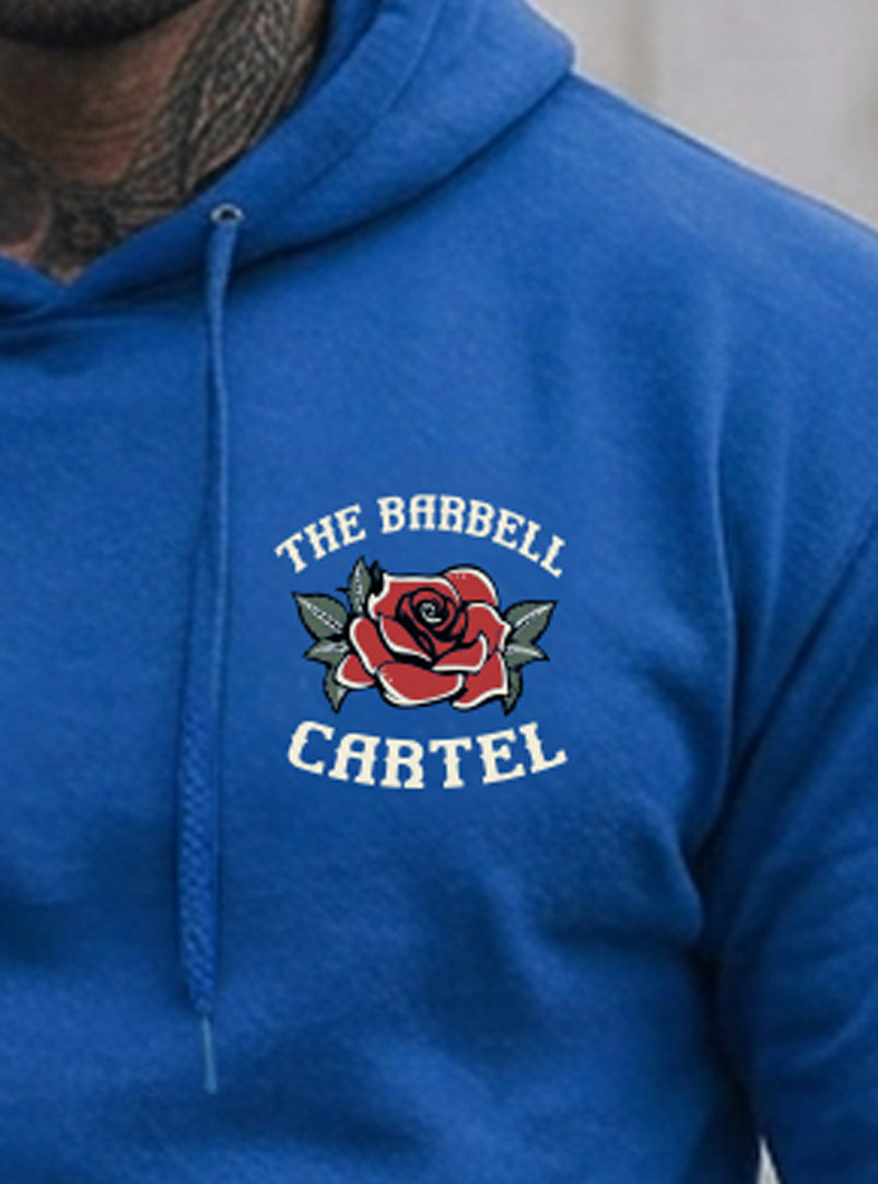 Split Skull Hoodie - Electric Blue (Limited Edition) - front view on model